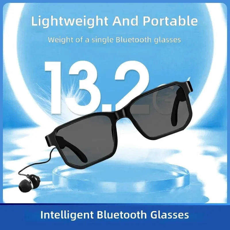 Smart Bluetooth Glasses Wireless Audio Headset for Men Women Music Calling Myopia Prescription Lenses Sunglasses Tech Gift