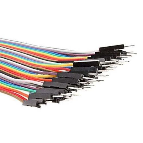 40-Pin Colorful Ribbon Jumper Wires (Male-Female) – 10/20/30/40cm