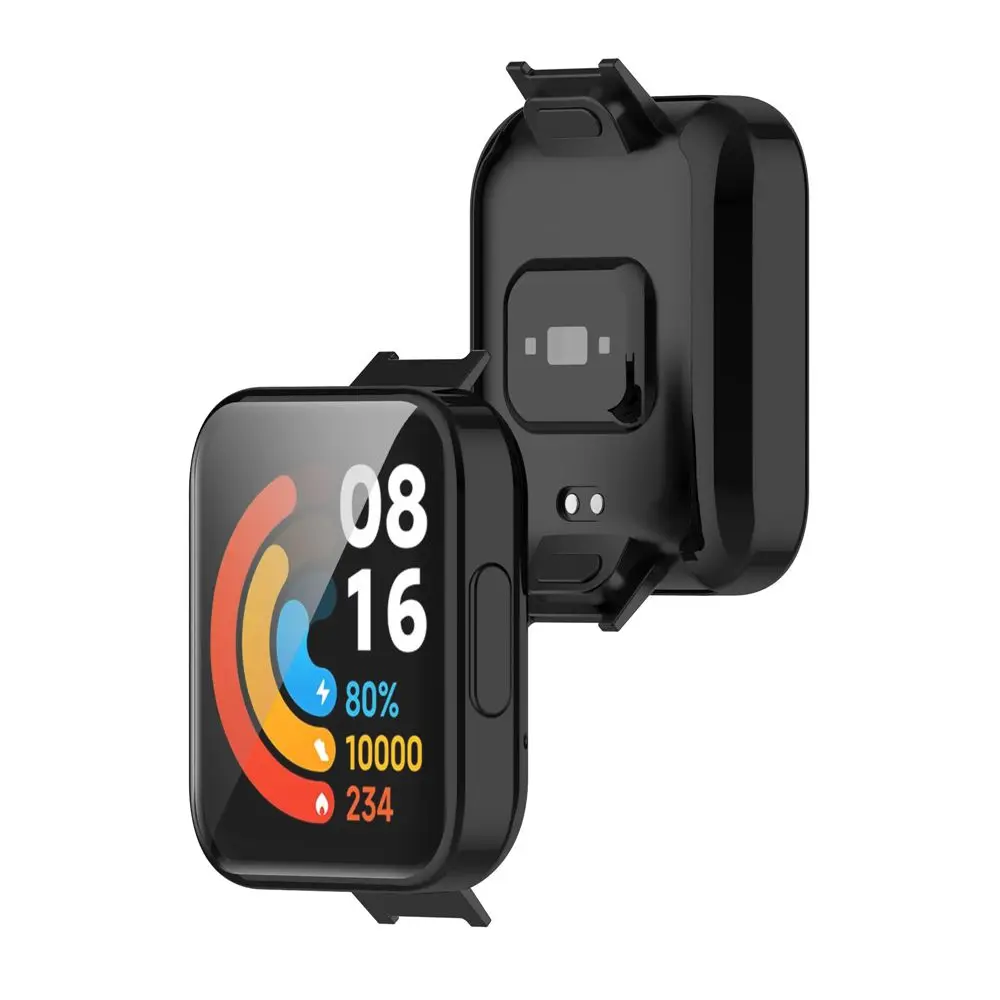 스마트 워치 풀 커버리지 프레임 보호 케이스 커버, TPU 스크린 보호대, Redmi Watch 2 Lite용