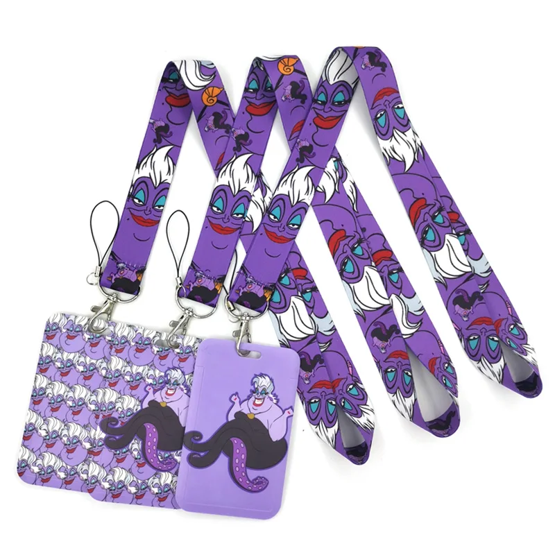 

Ursula Anime Lanyard Badge Holder ID Card Lanyards Mobile Phone Rope Key Lanyard Neck Straps Keychain Key Ring