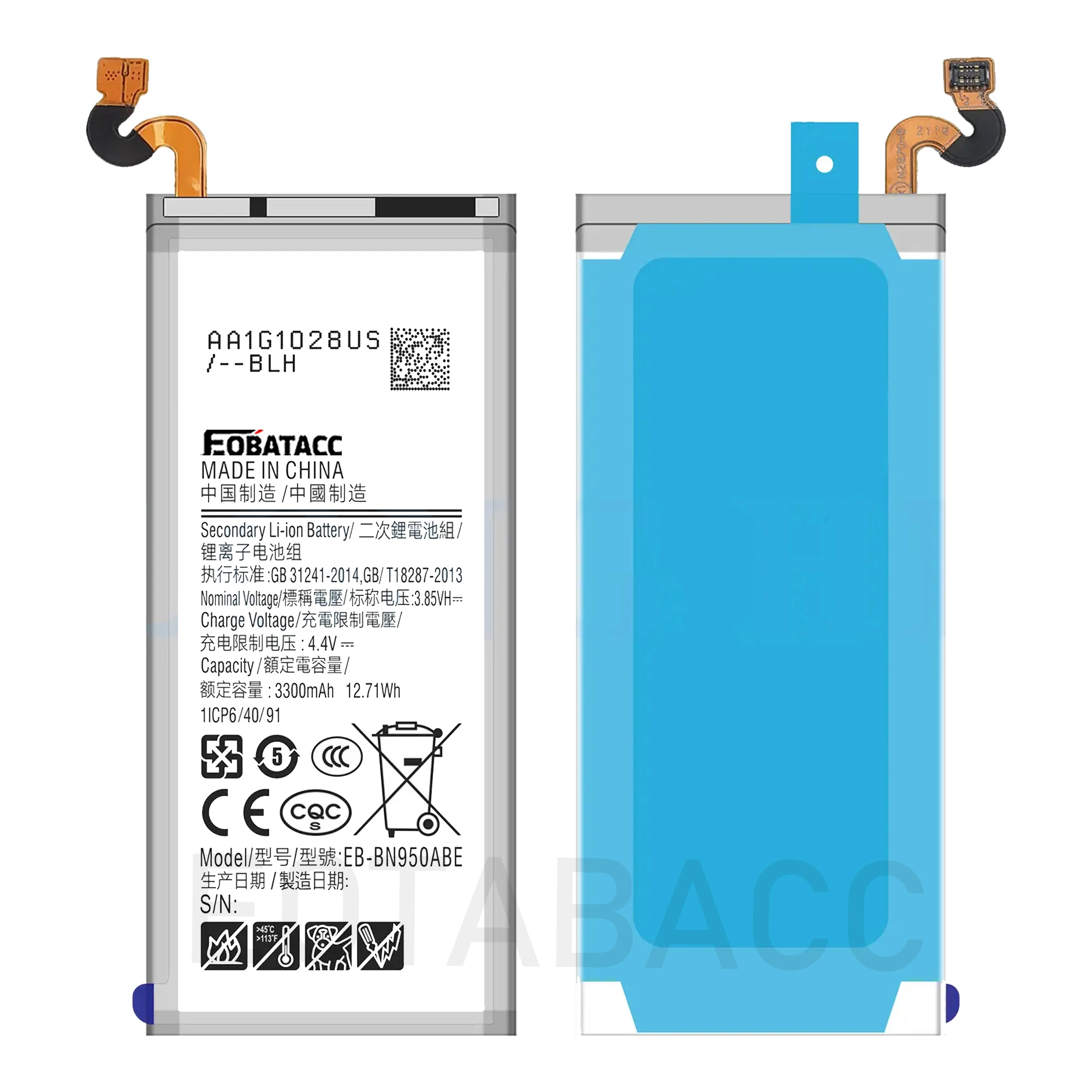 2025 سنة EB-BN950ABE 3300mAh لهاتف سامسونج جالاكسي نوت 8 N9508 باتريا