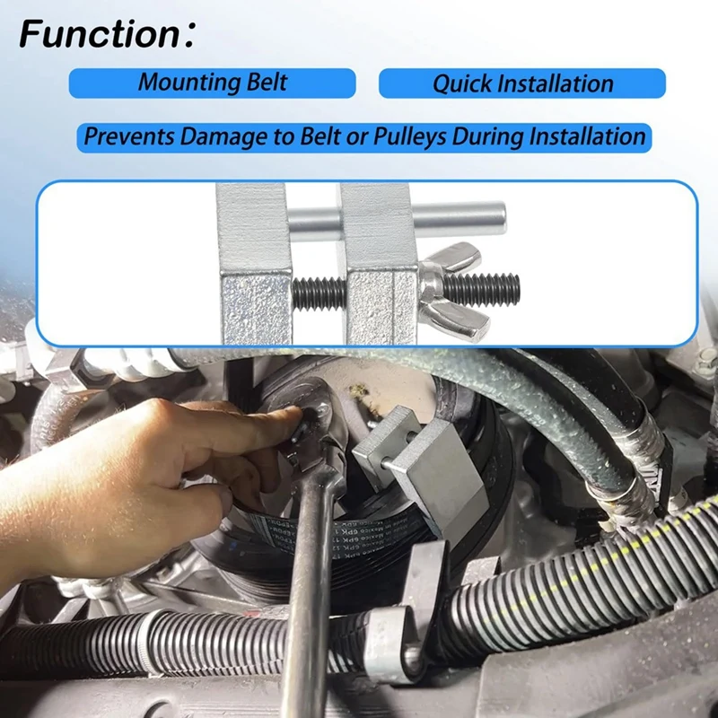 59350 Stretch Belt Installer For Ford 3.5L Ecoboost & 3.7L Engines 2011 & Newer For 2019 & Newer GM 5.3L & 6.2L Engine