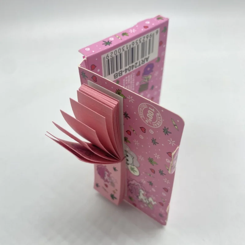 2booklets Natural Unrefined Rolling Papers Filter Booklets Pink Papers Filter Tips