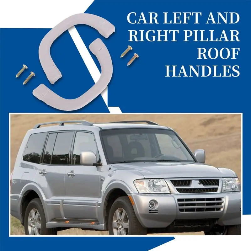 ABTD-2Pcs Left & Right A Pillar Roof Handle Fit For Pajero Shogun Montero V31 V32 V33 V73 V77 1991-2006