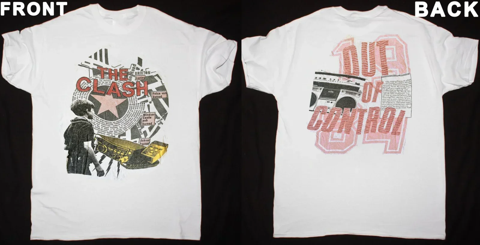 The Clash BAND 2 sides T-shirt short sleeve All sizes S-5Xl 1F466