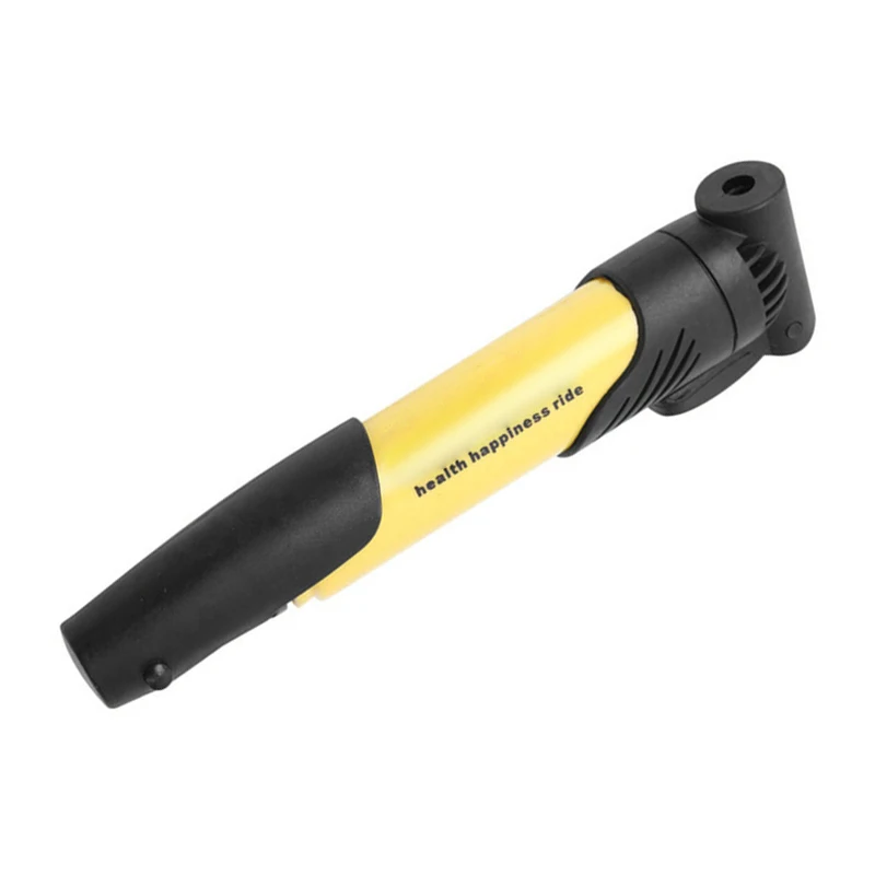 

Portable Air Pump Bicycle Mini Inflatable Inflator for Inflatables Manual Yellow