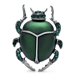 Wuli&baby Beetle Insect Cute The Beatles Women and Kid Brooch Pin Jewelry Gift