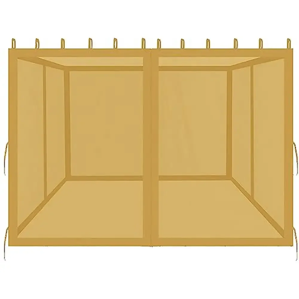 

Gazebo Mosquito Netting 10x12ft Universal Outdoor Patio Garden Screen with Zippers Easy Install Breathable Mesh Durable Design