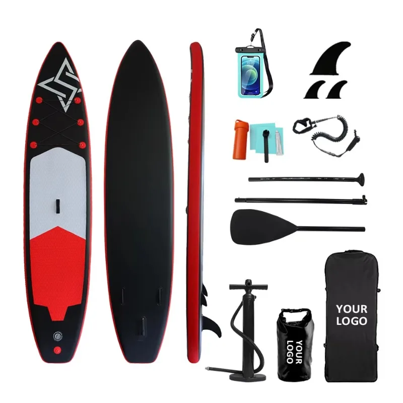 Tabla de remo inflable 2026 para uso en el océano con remo y correa segura y confiable para aventuras en aguas abiertas