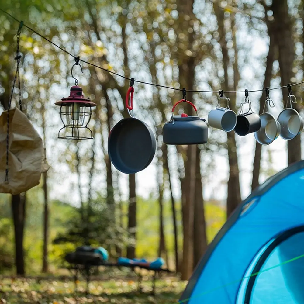 Multifunctional Outdoor Clothesline Windproof Non-slip Portable Storage Lanyard Multi-purpose Adjustable