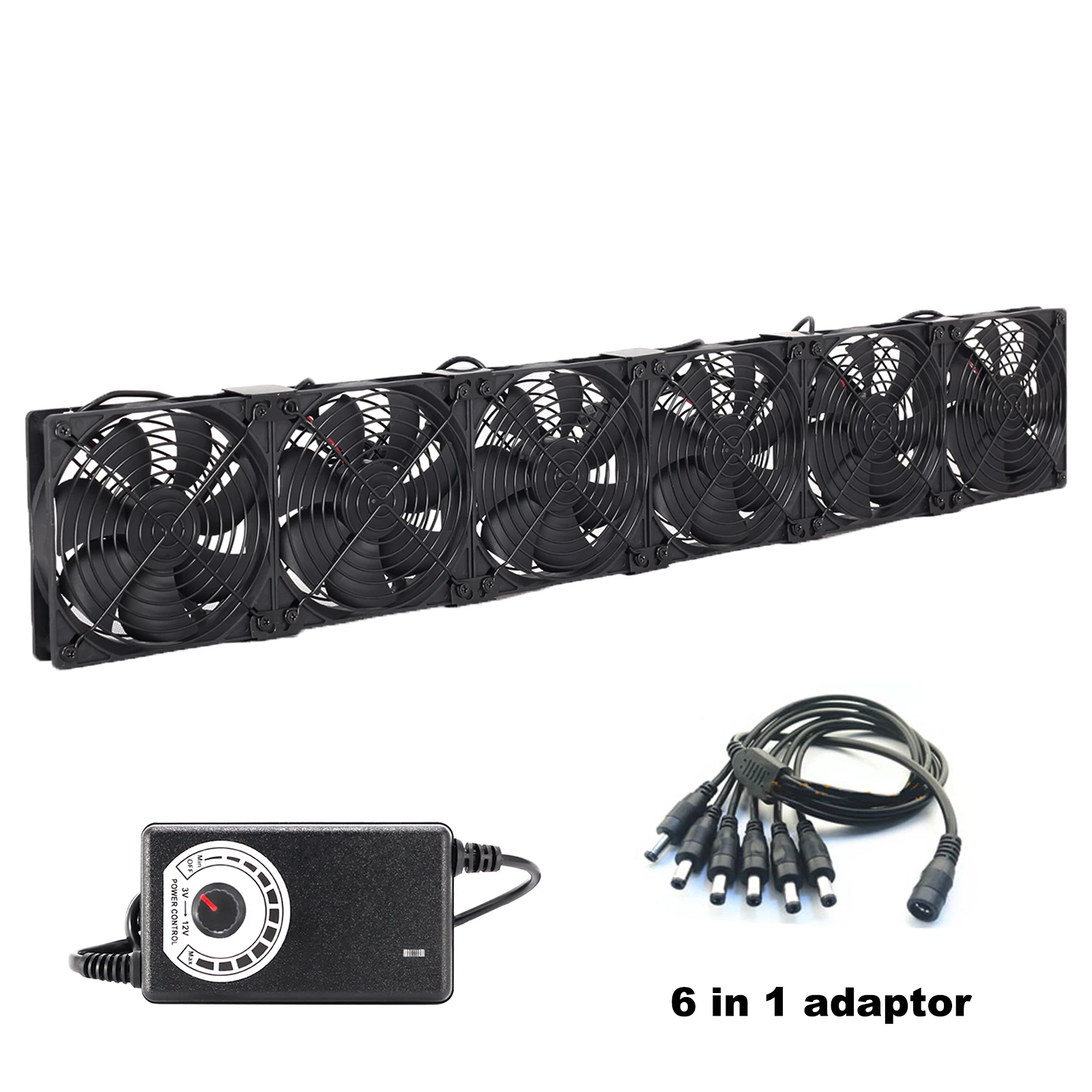 12cm 120mm High Speed Large Air Flow 110V 220V BTC LTC Mining Machine Workstation Cabinet Graphics Card Rack Cooler Cooling Fan