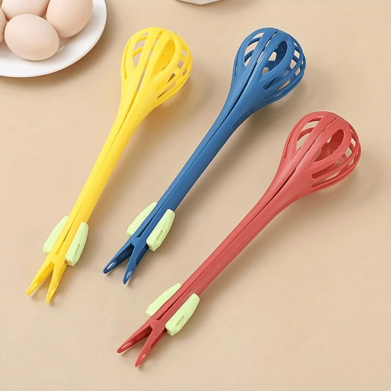 Multi functional 2-in-1 egg beater and manual mixer, essential kitchen tool for quick mixing and baking