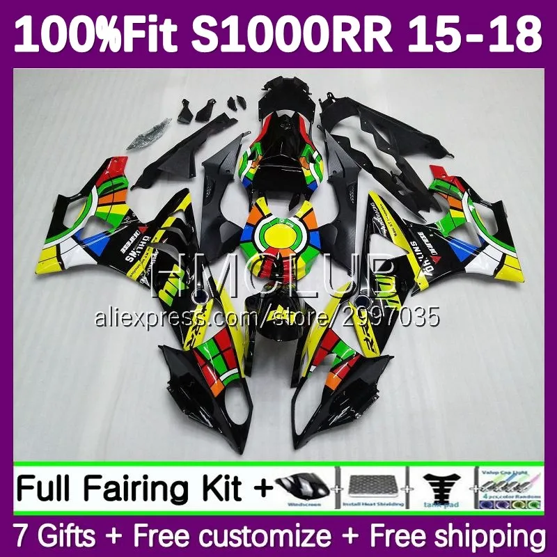 Injection Fairing For BMW S 1000RR 1000 RR CC S1000RR 15 16 17 18 72No.4 S1000 RR 2015 2016 2017 2018 OEM Body Kit Graff green