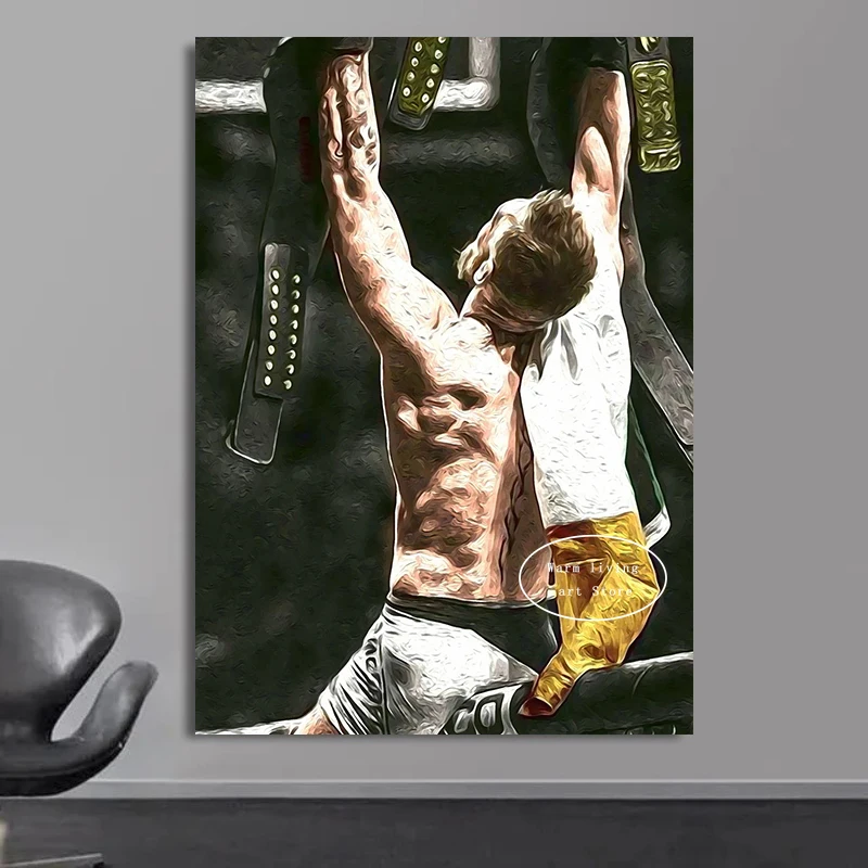 ملاكمة كونور كونور قماش ملصق لتزيين غرفة المعيشة ، جدار الفن اللوحة ، صورة ملهمة ، مطبوعة جدار ديكور #5