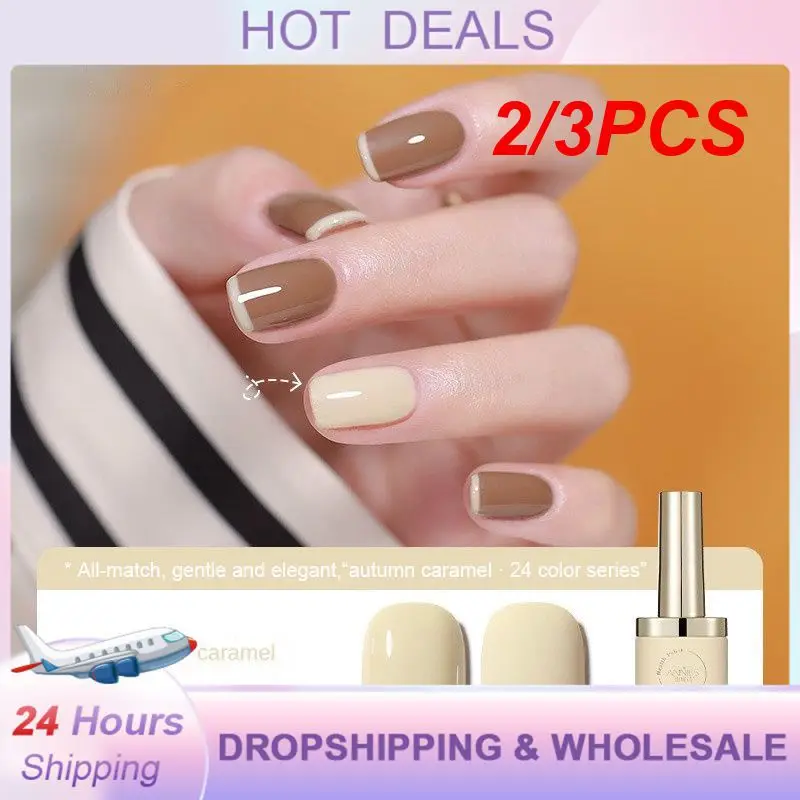 2/3PCS Whitening Nail Glue Lasting Versatile Temperament Professional Popular Multiple Colour Fashionable Uv Protection Manicure