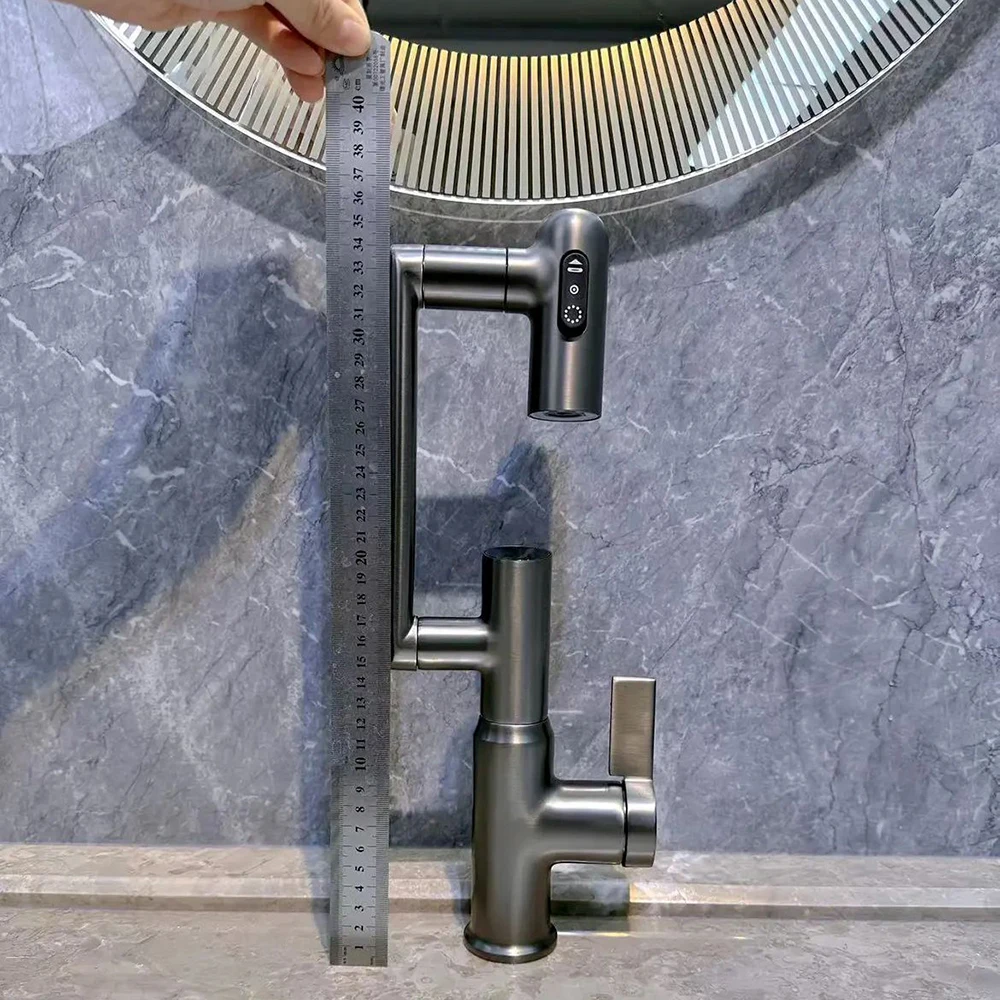 Multi-Purpose Digital Display Rotatable Faucet, 3-Speed Adjustables, Durable Faucet Replace for Home Bathroom Accessories