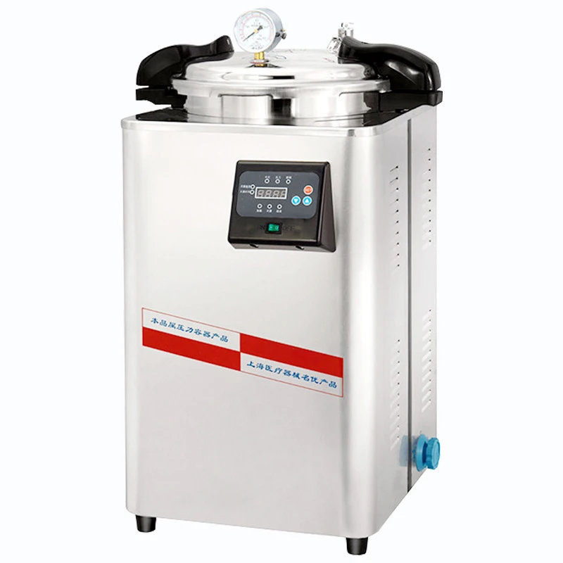 30L Portable Autoclave Sterilizer Stainless Steel Laboratory Sterilizer Automatic Control Cycle Sterilization Program
