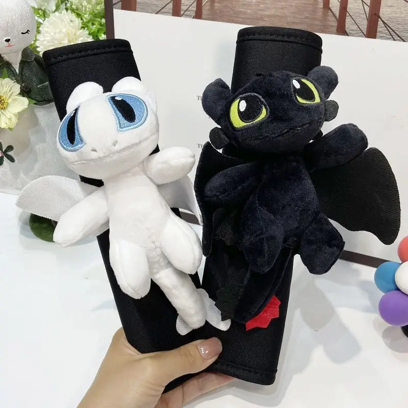 

1 Pair How To Train Your Dragon Cute Women's Car Seat Belt Shoulder Pads Couple Cartoon Style Summer Auto Interior Accessories