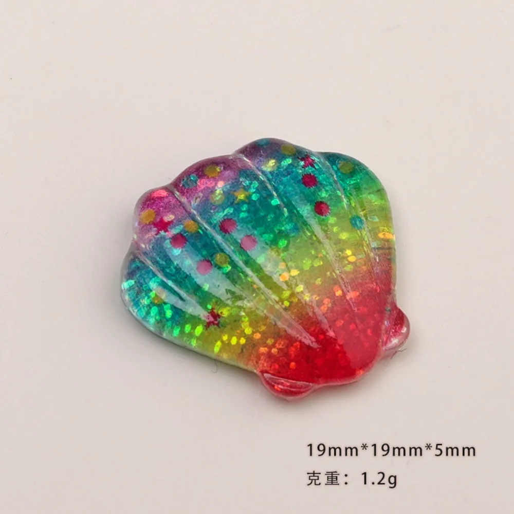 10pcs Kawaii Resin Flatback Mini  Star Fish Shell Slime Charms Cabochons Embellishments for DIY Ornament Crafts Home Decorations