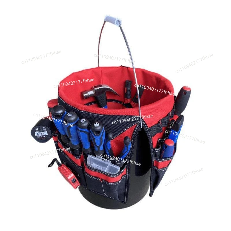 Large Multi-Tool Bucket Bag Electrician Painter Repair Garden Tool Kit Outdoor Cleaning Storage