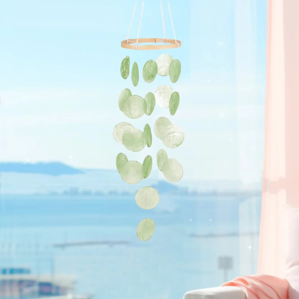 1 Pack Shell Wind Chimes Decorative Shell Wind Chimes Garden Hanging Decoration For Home Garden Decor Accessory