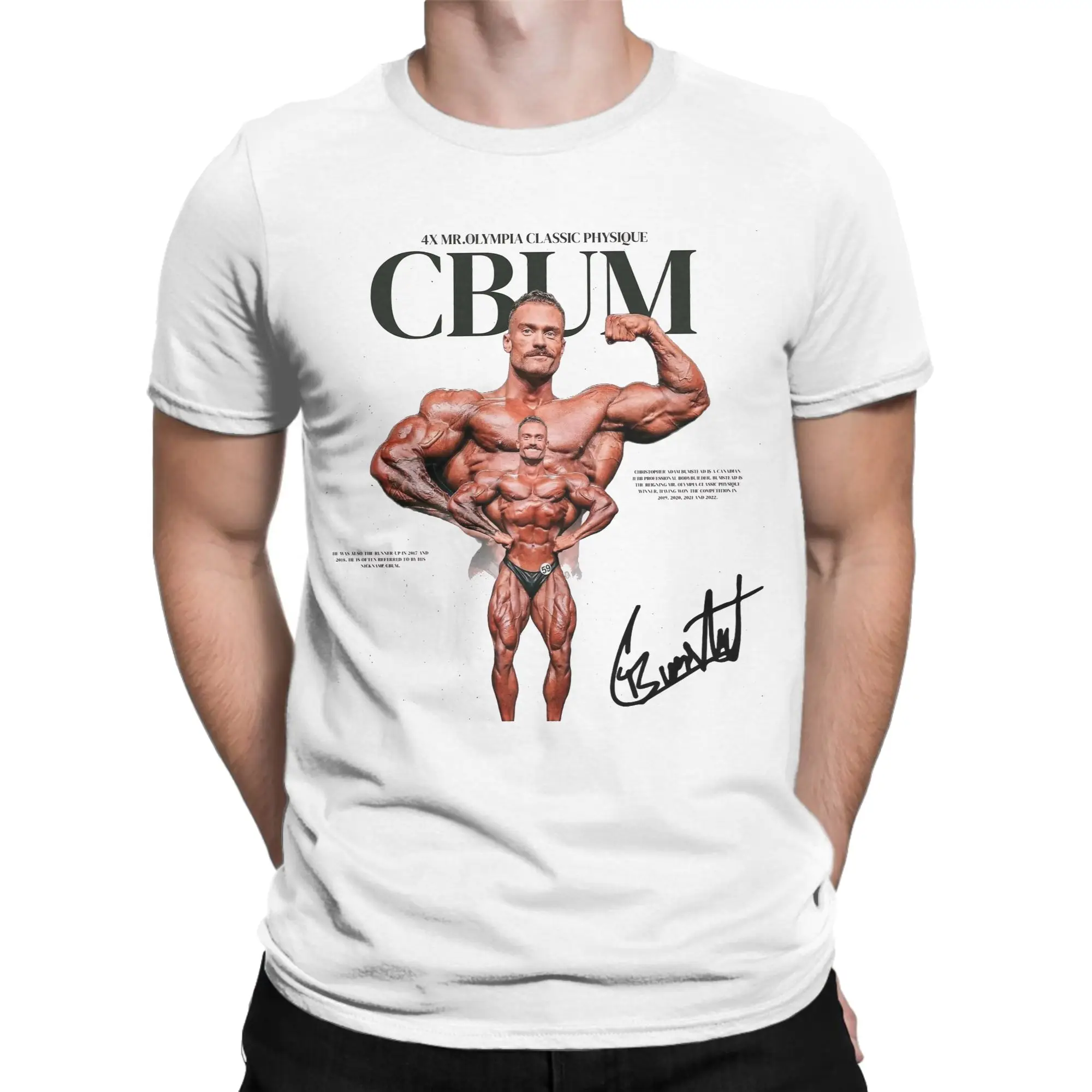 CBUM Chris Bumstead Bodybuilding Gym T Shirts Men Cotton Leisure T-Shirt Crew Neck  Tee Shirt Short Sleeve Clothing Plus Size