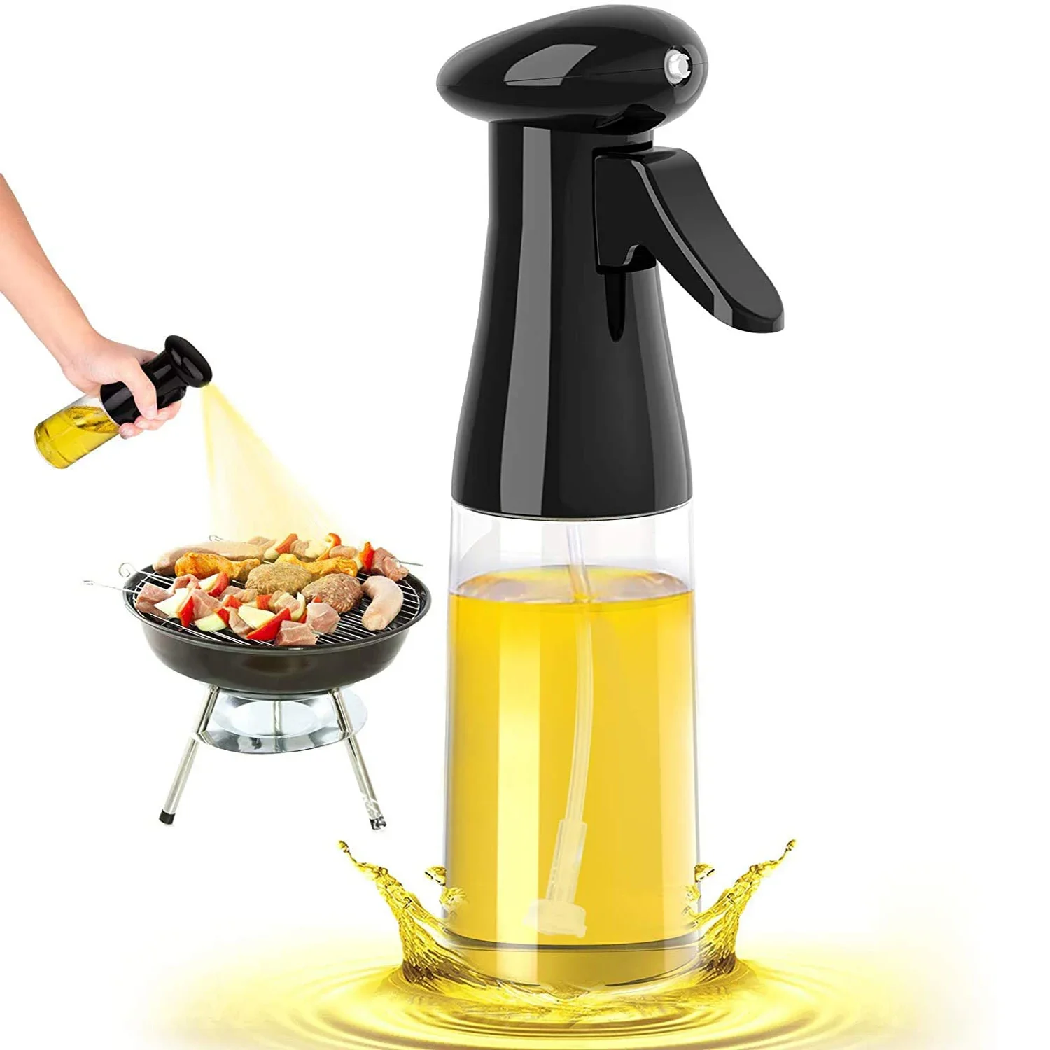 

210ML Olive Oil Spray BBQ Cooking Kitchen Baking Olive Oill Sprayer Oil Spray Empty Bottle Vinegar Bottle Oill Dispenser Salad