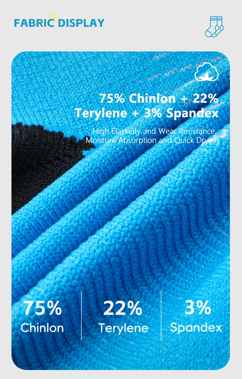 WEST BIKING Fahrradsocken für Männer und Frauen, Schnelltrocknende Sportsocken, 1/2/3 Paar, Atmungsaktive Lauf- und Fahrradausrüstung, EU-Größe 37-43 – Detail 3