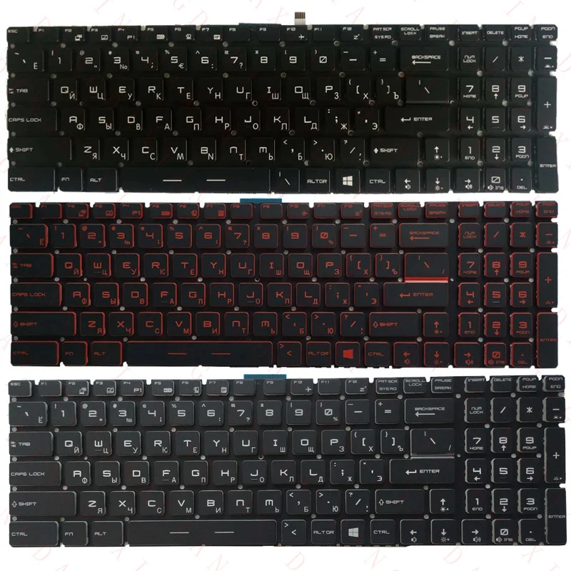 Russian/US/UK/Spanish Laptop Keyboard For MSI GS60/70 GL73 GT62/72 GS73VR GT73VR WS70 MS-16H2/16J1/16J2