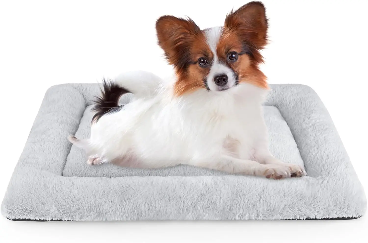

Dog Bed Mat Soft Crate Pad Washable Anti-Slip Mattr For Large Medium Small Dogs And Cats Kennel Pad (23'' X 18'', Grey)
