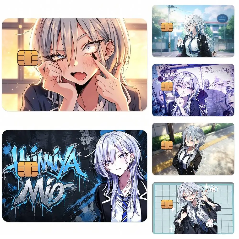 Secretly Soft-hearted Haimiya Mio Card Stickers for Bank Access Protective Waterproof Film Cover Sticker Surprise Gift