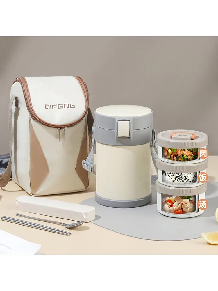 

Ланч-бокс Cerc Rice Box для микроволновой печи, термоизолированный, для офисных работников, легко моется, с высокой герметичностью, эллиптической формы