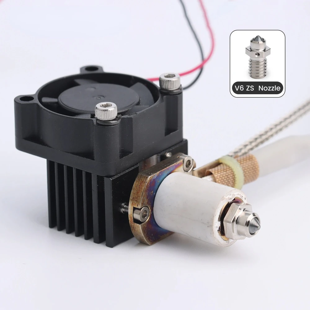 High Flow CHT Düse Kupfer Stecker, V6 Volcano Hotend Adapter, Heizblock für V6 Düse 3D Drucker Konverter