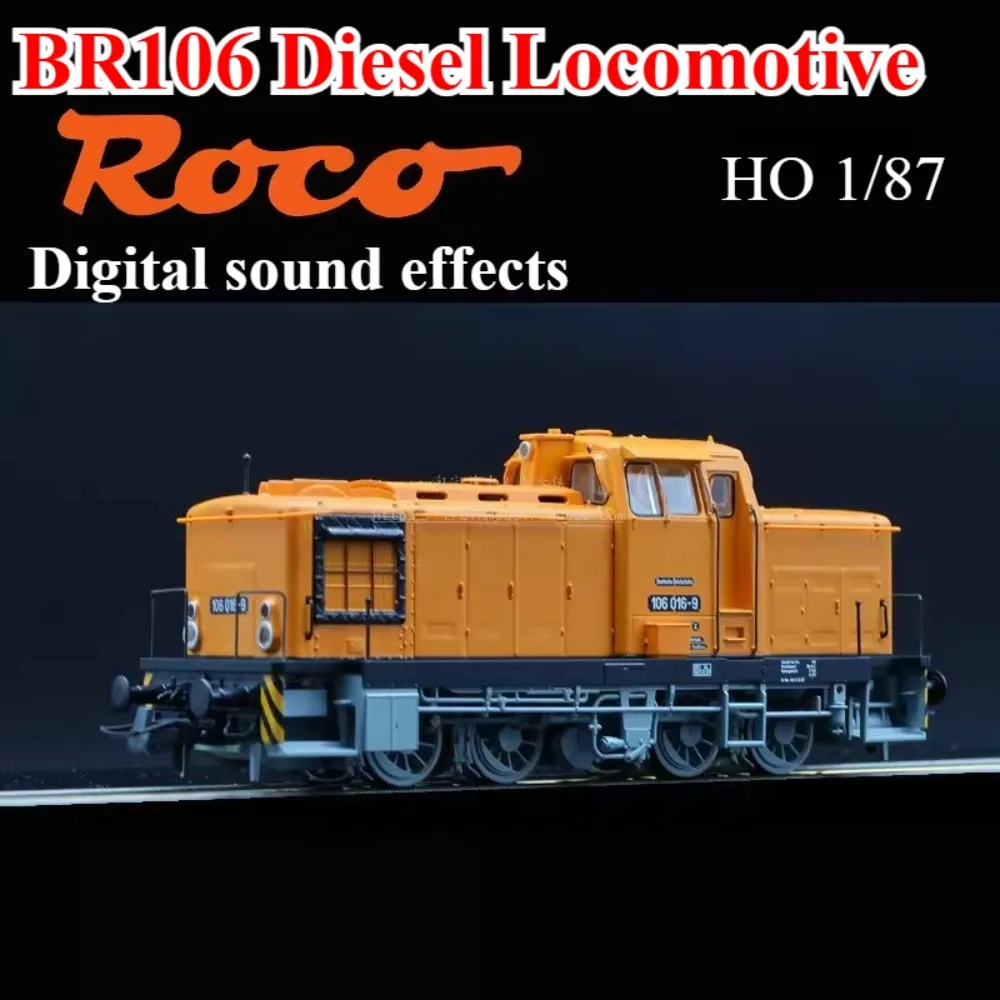 ROCO HO Type 1/87 Train Model BR106 Diesel Locomotive 70266 Digital Sound Version Toy Train Collector's Item aldult Toy Gift