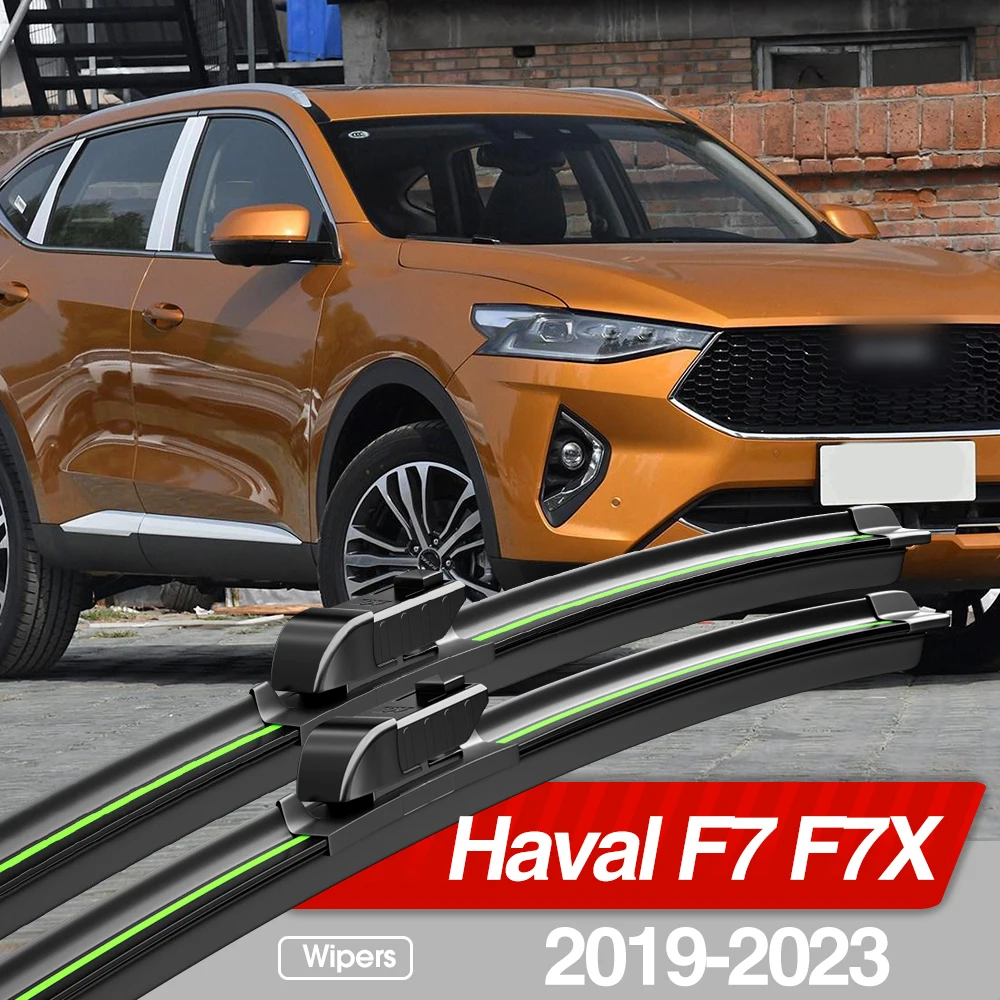 

For Great Wall Haval F7 F7X 2019-2023 Front Windshield Wiper Blades 2pcs Windscreen Window Accessories 2020 2021 2022