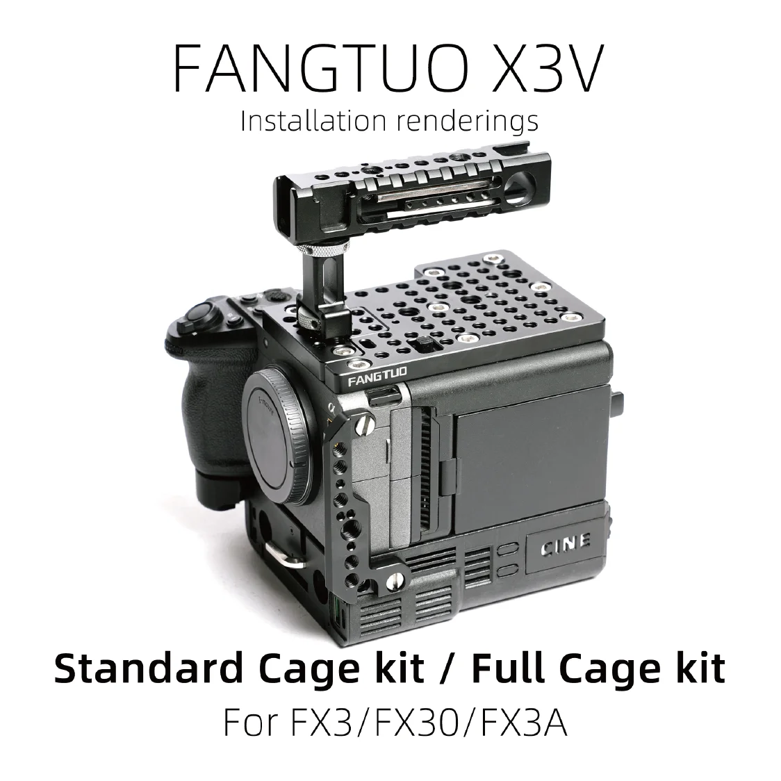 

Fangtuo X3V fx3 30 Camera Cage Combo Set – Suitable for Vertical Shooting, Handheld Use, and Tripod Mounting /Kit