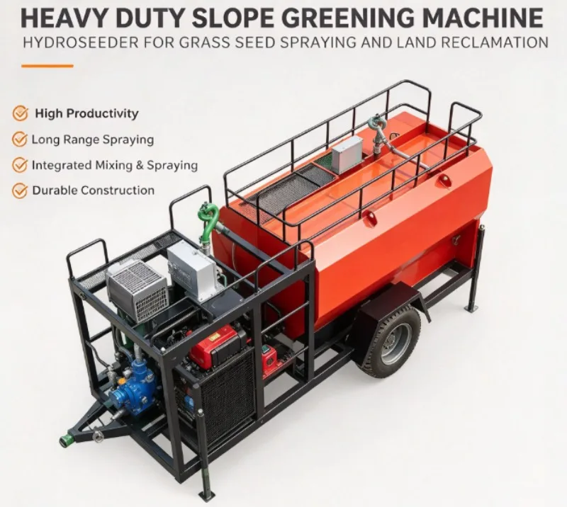 Diesel Powered Hydro Seeding Machine Delivers Robust Output To Adapt To Harsh Field Working Conditions