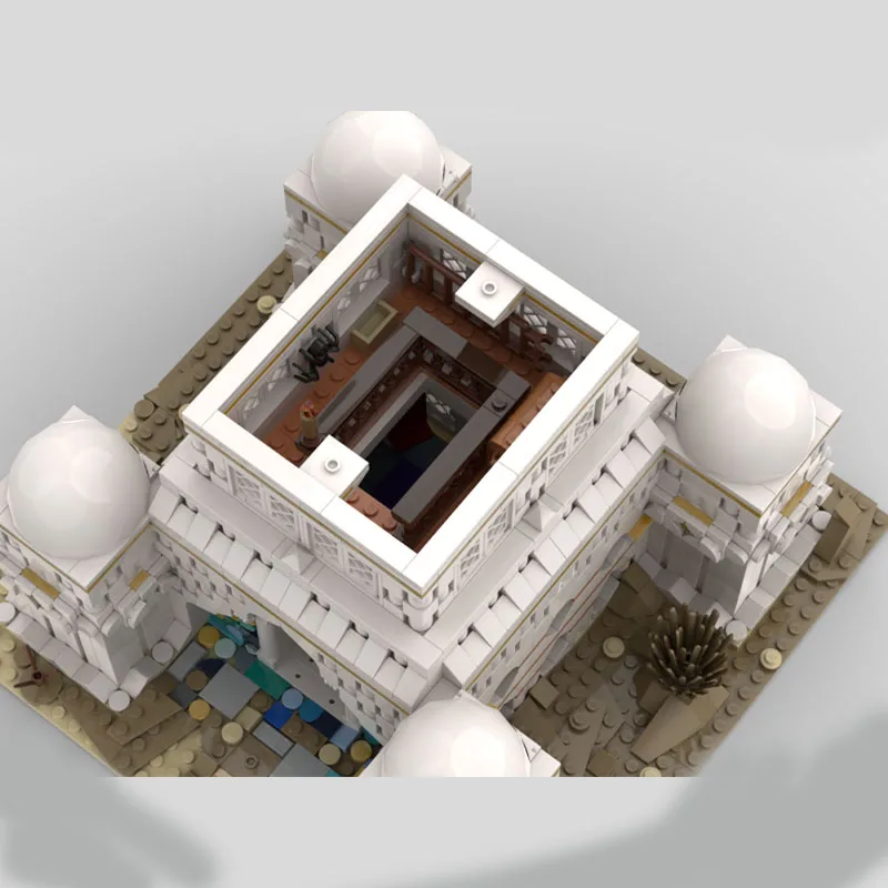 2150 قطعة من مكعبات بناء قلعة المعبد العربي MOC هدية عيد الميلاد تلهم مجموعة بناء الإبداع غير المحدود