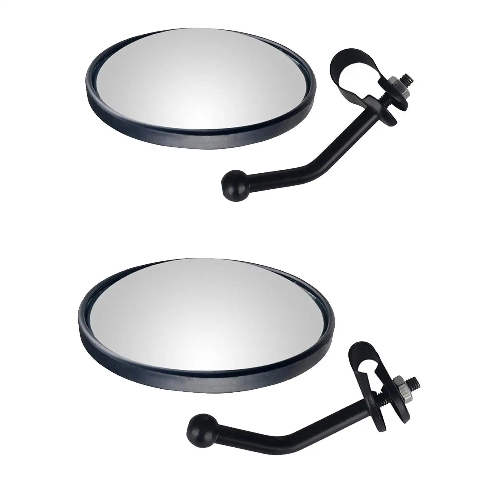 Plastic Adjustable Blind Spot Side Mirror Convex Replacement for School Bus Truck Wide Viewing Angle