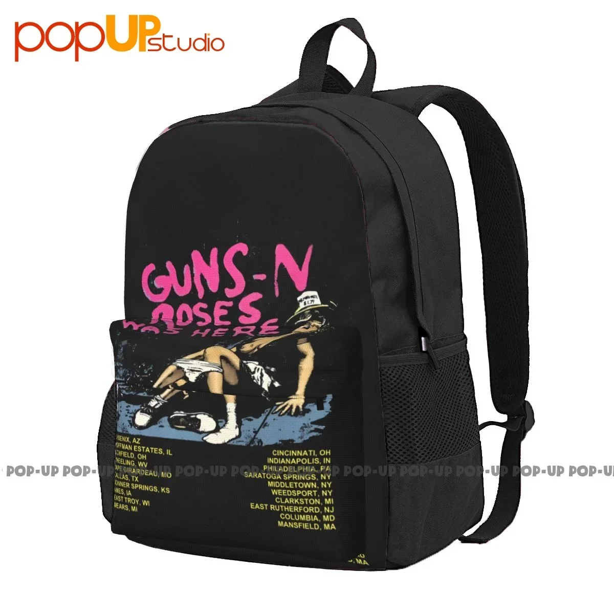 Guns N Roses Was Here 1980 Tour Vintage P-337 Large Capacity Backpack Fashion New Style Personalised School Sport Bag