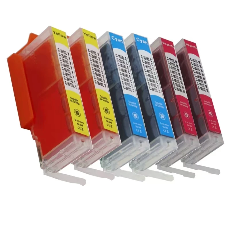5 màu 5 PCS PGI-150 CLI-151 thay hộp mực cho Canon Pixma IP7210 MG5410 MX721 MX921 MG5510 IX6810 với arc chip PGI