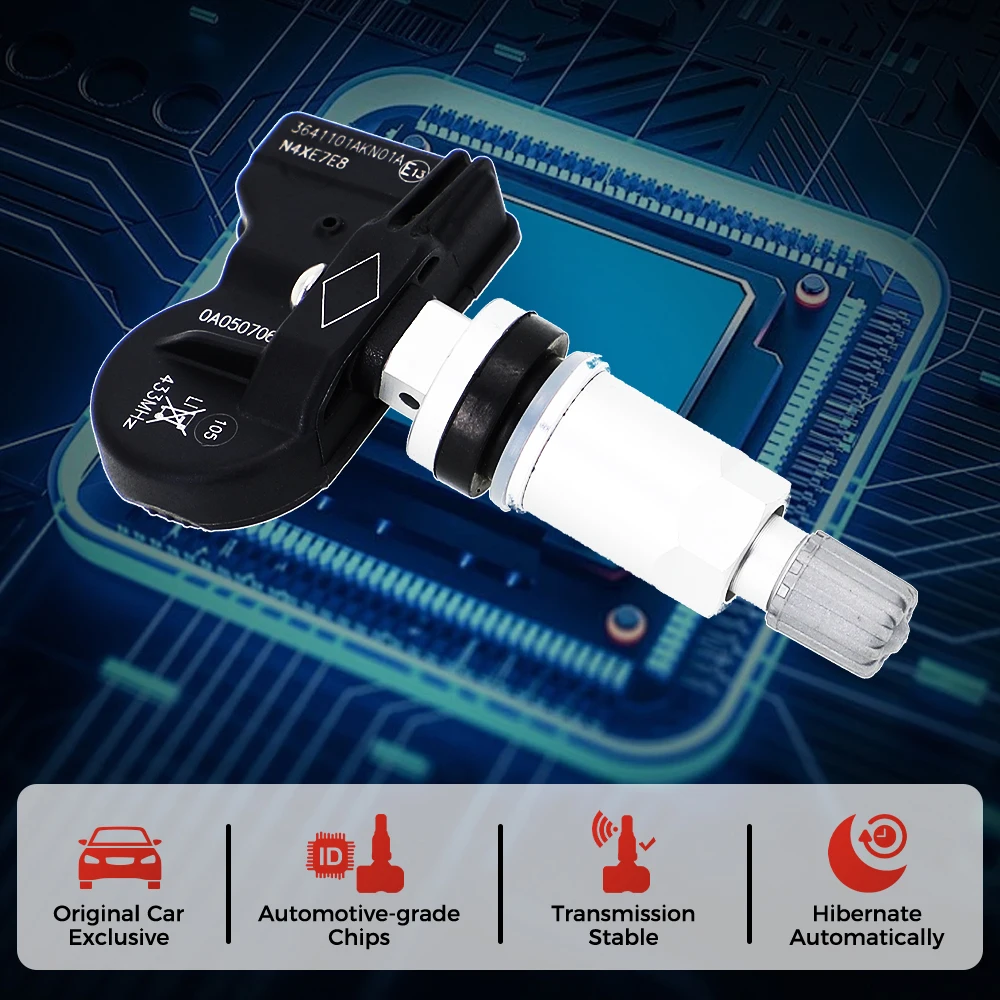 3641101AKN01A TPMS Tire Pressure Sensor For Great Wall Poer 2021 2022 2023 Tank 300 2023 Tire Pressure Monitoring System 433MHz