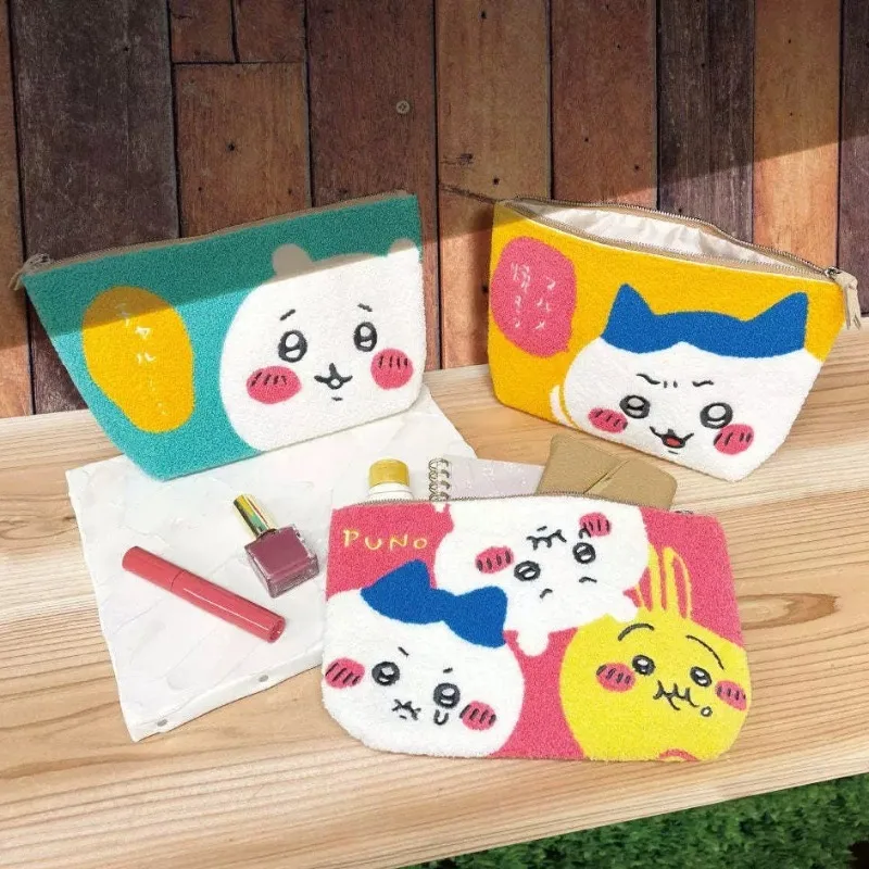 

Chiikawa Wallet Usagi Cartoon Cute Embroidery Zipper Change Card Bag Large Capacity Stationery Cosmetics Storage Bag Girls Gifts