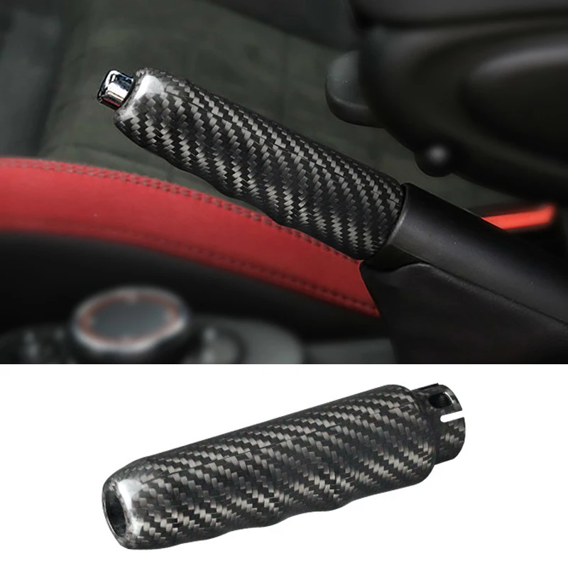 

Carbon Fiber Handbrake Lever Cover Hand Brake Trim For COOPE R S J C W ONE F 55 F 56 Hatchback F 57 Car Inner Accessories