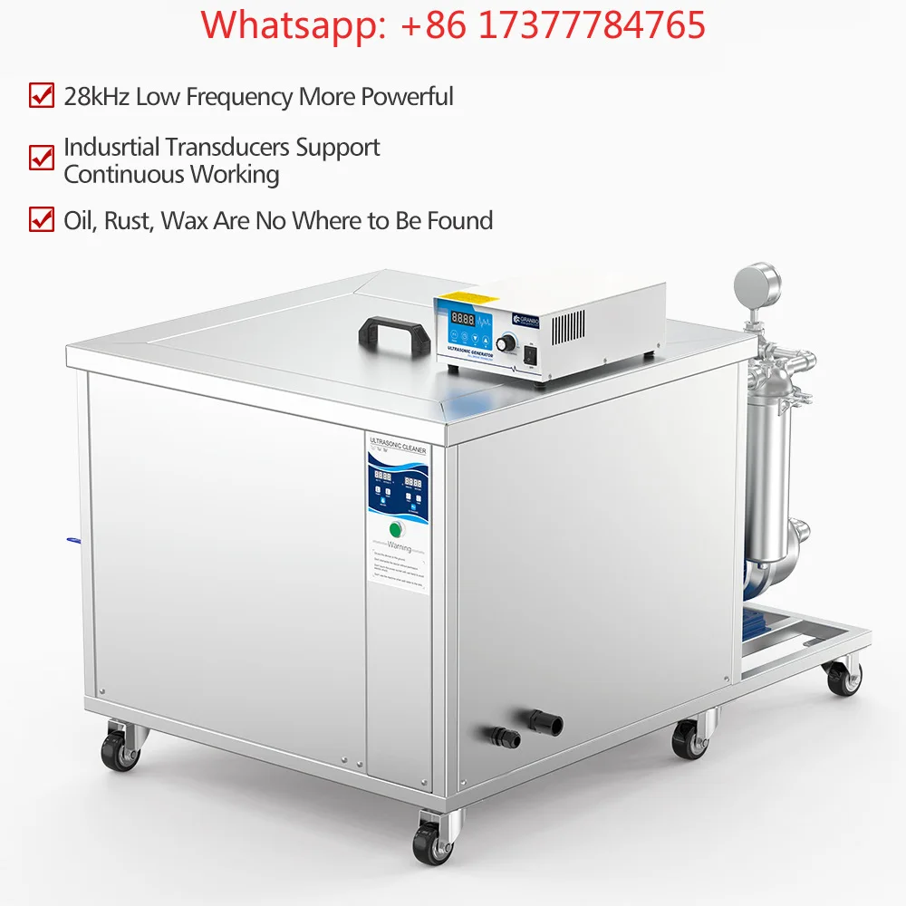 

Промышленная ультразвуковая очистительная машина с одним баком, фильтрующей лентой, подъемным механизмом, сушкой, нагревом, удалением масла и ржавчины, высокомощная очистка