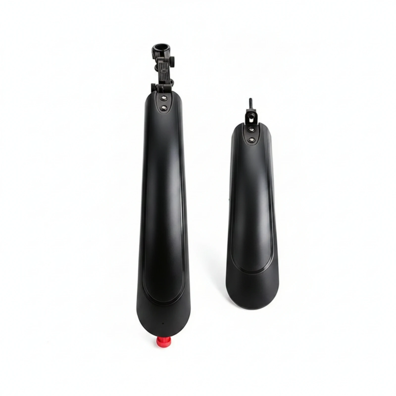 2 Pieces Bike Mudguard Pair with Rear Light Streamlined Bike Mudguard with Tail Light Fenders Tooltool-Free Mudguards Bright