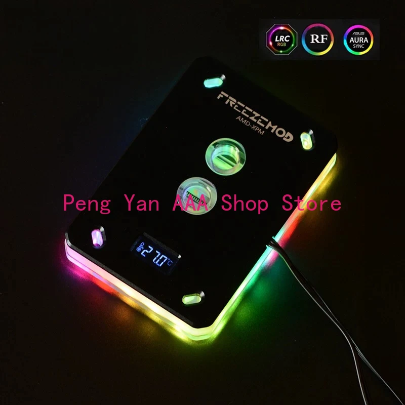 

Computer cooling CPU full coverage water cooling head AMD-XPM temperature display 2023 Symphony Edition