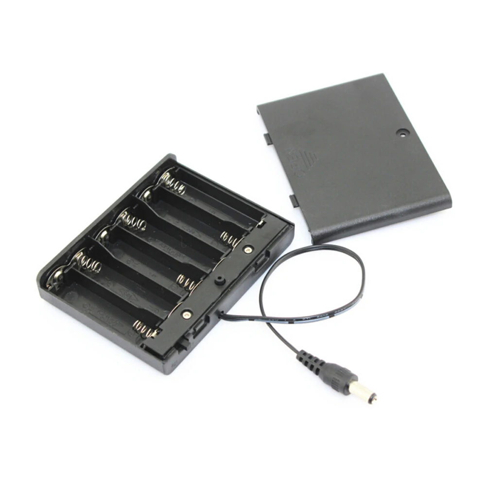

Aa Holder Box Wire Connector Easy Open Cover Spring Clip Design For Mobile Robots Rechargeable Hard Case For Aa