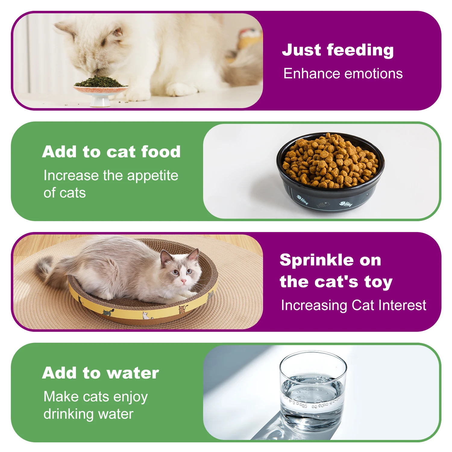 Cat Toys - Silvervine Catnip for Cats, 100% Natural Catnip Catnip Herbal Tea Loose Leaf, 210ML, Safe for All Cat Ages Pet Supply
