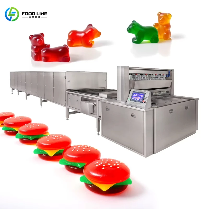 Customized Full Automatic Gummy Candy Line Commercial Soft Candy Processing Machine for Food Industry